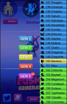Fusion Generator for Pokemon screenshot 2