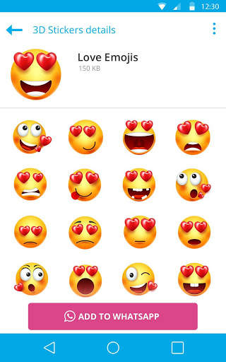 3D Romantic Stickers for whatsapp: WAStickerApps screenshot 14