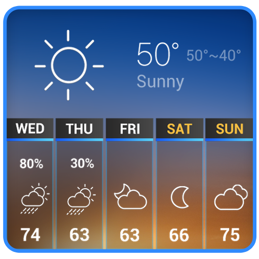 News &amp; Weather App Widgets أيقونة
