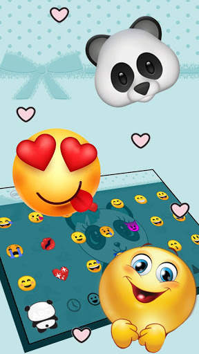 Kawaii Baby Panda Keyboard Theme screenshot 3