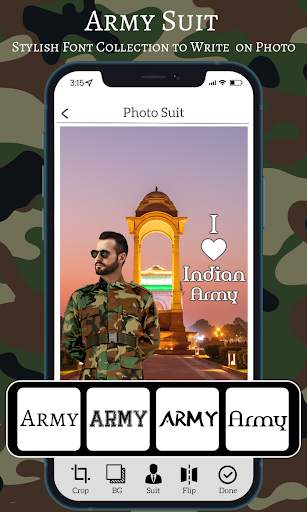 Army Uniform Photo Suit Editor screenshot 4