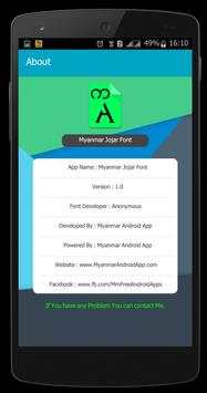 Myanmar Jojar Font screenshot 7