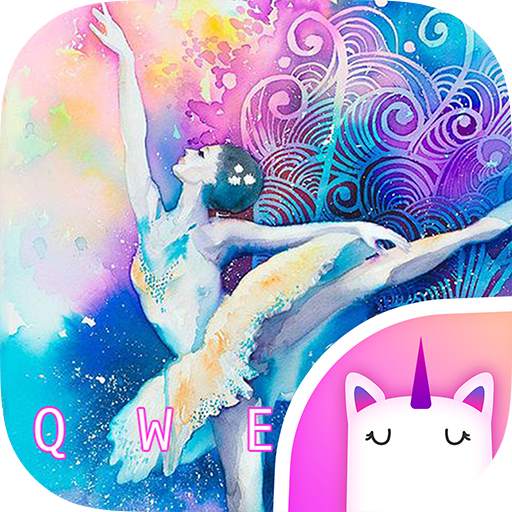 Magic Ballerina Keyboard Theme for Girls 1.0