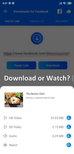 Video Downloader for Facebook screenshot 2