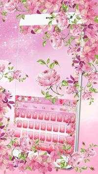 Spring Flowers Rose Keyboard screenshot 1