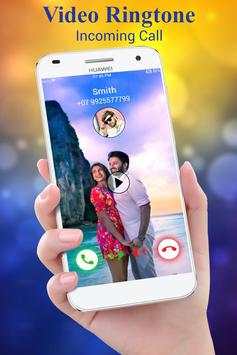 Video Ringtone for Incoming Call Video Caller ID 2 تصوير الشاشة