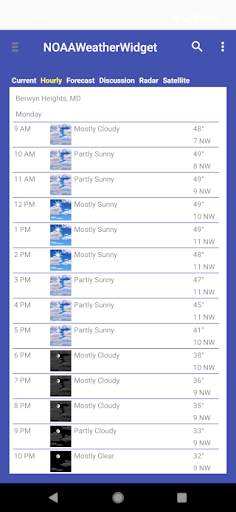 Weather App (powered by NOAA) screenshot 2