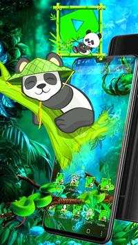 Cute Panda 3D Parallax Launcher Theme screenshot 1