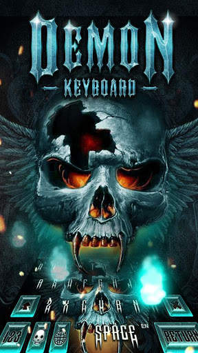 Dark Demon Keyboard Theme स्क्रीनशॉट 1