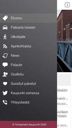 Tampereen kaupunki screenshot 2