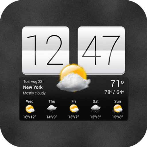 Sense V2 Flip Clock &amp; Weather أيقونة