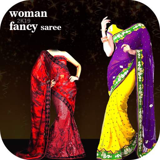 Woman Fancy Saree Photo Suit 1.2