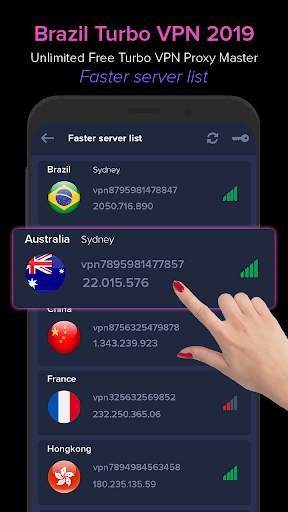 Brazil VPN 2019 - Unlimited Free VPN Proxy Master screenshot 1