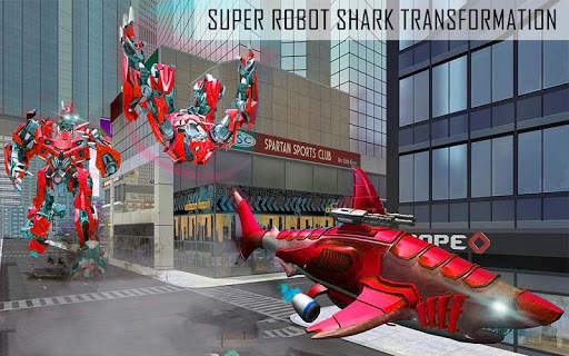 Super Shark Robot Wars - 3D Transform Game screenshot 3