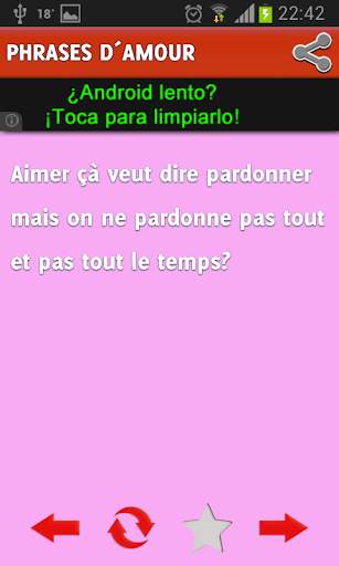 Phrase damour pour Whatsapp screenshot 3