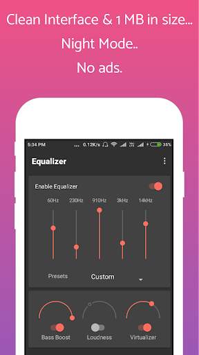 Clean Equalizer & Bass Booster Pro screenshot 1