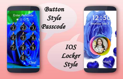 Blue Rose Lock Screen screenshot 1