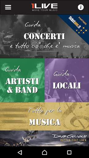1LIVE - Guida Live Music screenshot 1