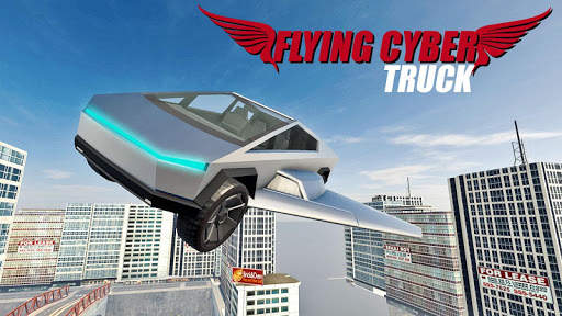 Real Flying Cyber Truck Electric Car 3D Simulator स्क्रीनशॉट 5