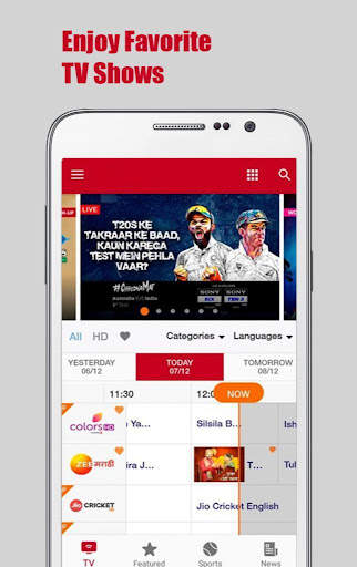 Jio TV HD Channels Free Guide App screenshot 1