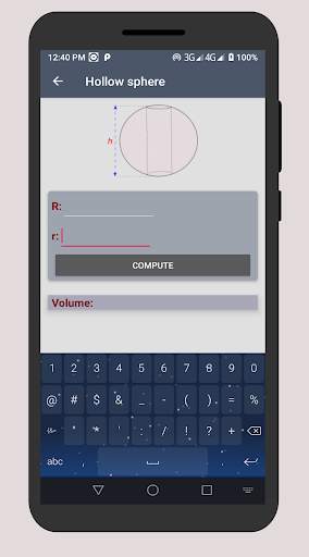 Volume calculator-3D Shapes, geometry calculator स्क्रीनशॉट 5