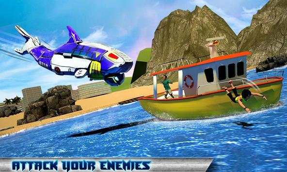 Robot Sea Shark Simulator screenshot 3