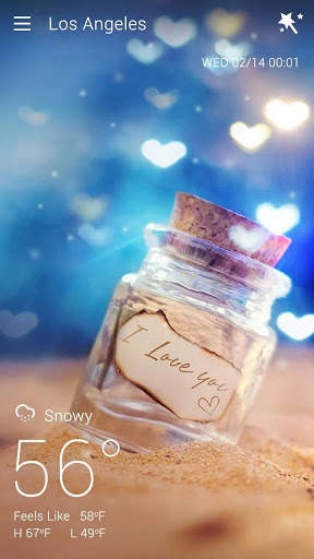 Valentine's Day GO Weather Live Background screenshot 3