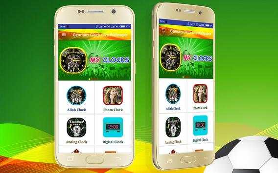 Germany Football Wallpaper Clock Live скриншот 6
