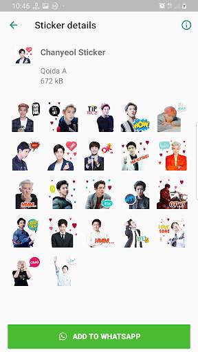 EXO WAStickerApps KPOP Idol for Whatsapp screenshot 2