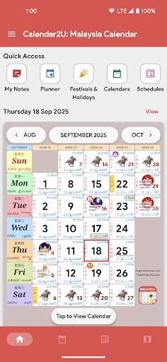 Malaysia Calendar - Calendar2U screenshot 1