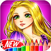 Princess Coloring Games icon