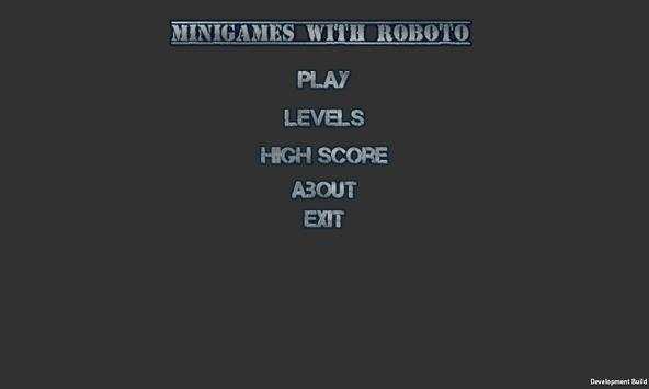 Mini Games with Roboto स्क्रीनशॉट 1