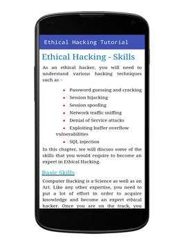 Ethical Hacking Tutorials    screenshot 4