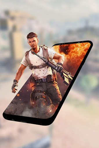 GunFire Live Wallpaper - FF 3D screenshot 1