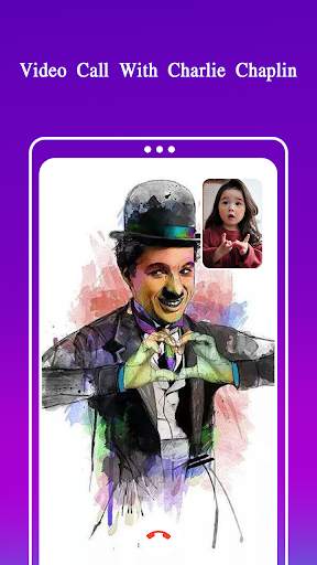 Charles Chaplin Funny Call & Fake call Video Prank screenshot 2