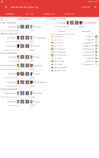 Live Scores for Super Lig 2021/2022 screenshot 15