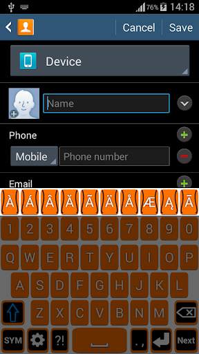 Orange Keyboard स्क्रीनशॉट 6