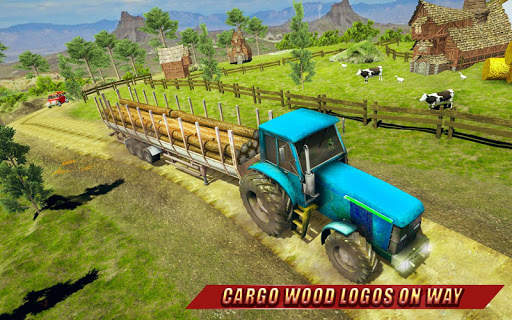 Tractor Trolley Farming Transport: Offroad Drive screenshot 1