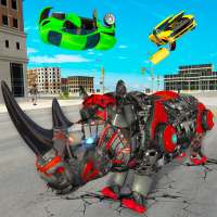 Robots Animal: Grand Rhino Transformation logo