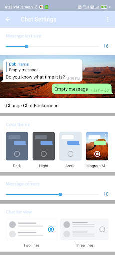 Biogram lite Messenger video call text sms screenshot 4