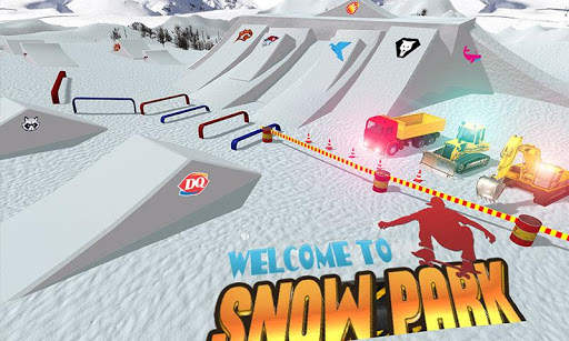 Snow Park Downhill Bulldozer Construction games screenshot 5