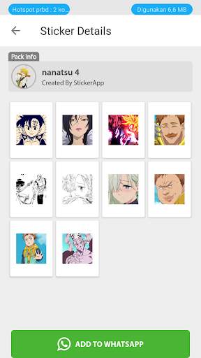 Nanatsu Sticker For Whatsapp screenshot 4