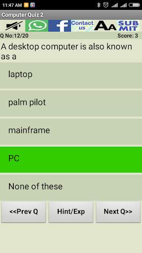 Computer Awareness MCQ for exams screenshot 2