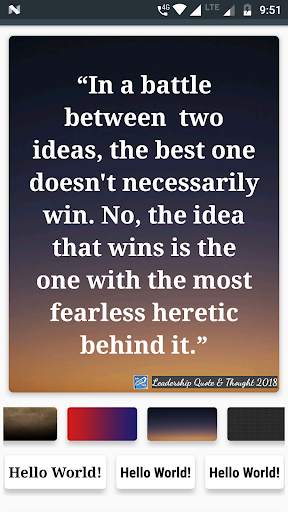 Leadership Quotes & Thoughts Maker screenshot 10
