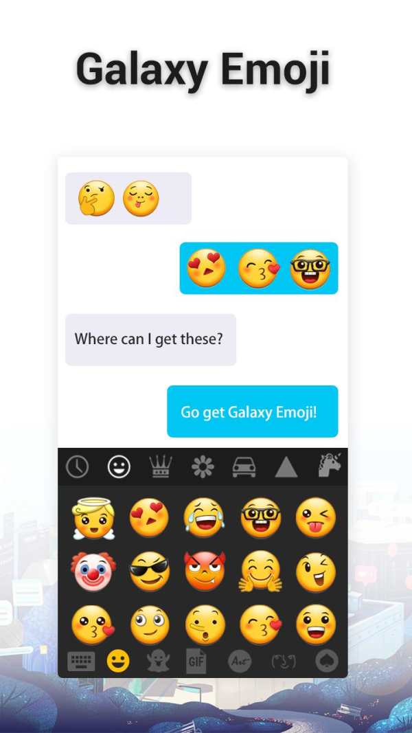 Galaxy Emoji - Emoji Keyboard screenshot 1