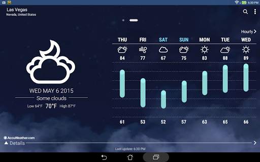 ASUS Weather 7 تصوير الشاشة