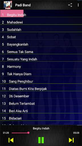 Kompilasi Lagu Padi Band screenshot 2