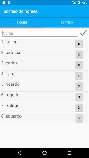Sorteio de nomes screenshot 1