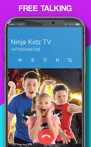 Ninja Kids Fake Call screenshot 2