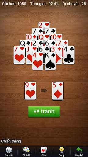 kim tự tháp - trò chơi bài screenshot 3
